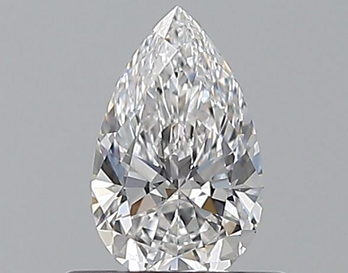 0.5 carat E-VS1 Natūralus Pear Deimantas (1)