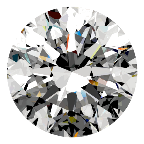 0.4 carat H-VS1 Excellent cut Natūralus Round Deimantas (1)