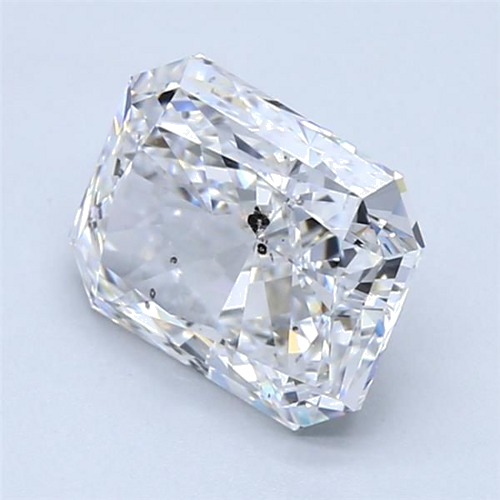 2.5 carat D-SI2 Natūralus Radiant Deimantas (1)