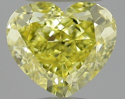 0.58 carat Yellow-VS1 Natūralus Heart Deimantas (1)