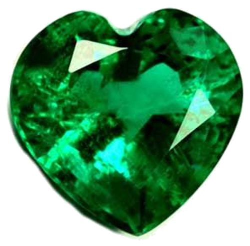 0.68 carat GREEN Heart Smaragdas (1)