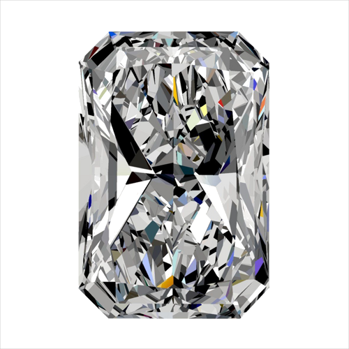 0.3 carat E-SI1 Natūralus Radiant Deimantas (1)