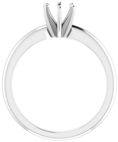 Sužadėtuvių Žiedas „Solitaire“ 585 Baltojo Aukso Round 5.2mm (2)