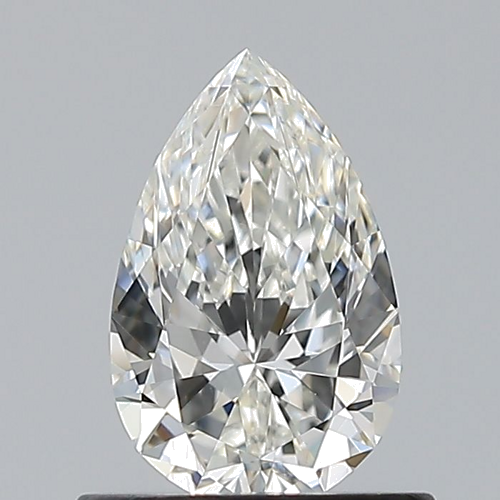 0.64 carat H-VVS2 Natūralus Pear Deimantas (1)