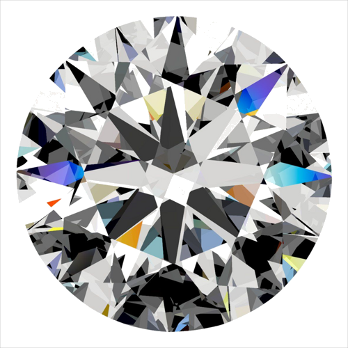 0.4 carat I-VS2 Excellent cut Natūralus Round Deimantas (1)
