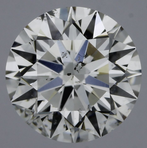 0.53 carat G-SI2 Excellent cut Natūralus Round Deimantas (1)