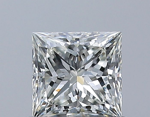 0.63 carat J-VVS2 Natūralus Princess Deimantas (1)