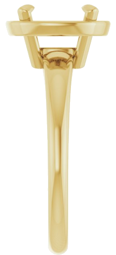 Sužadėtuvių Žiedas „Claw-Prong Solitaire Bezel-Style“ 14k yellow gold Elongated Cushion 10mm x 8mm (4)