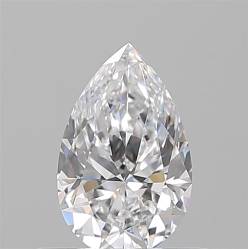 0.5 carat D-VVS1 Natūralus Pear Deimantas (1)