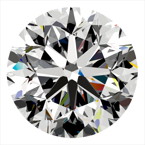 0.3 carat F-VS2 GD cut Natūralus Round Deimantas (1)