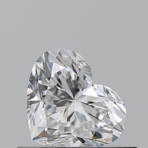 0.5 carat F-VVS1 Natūralus Heart Deimantas (1)