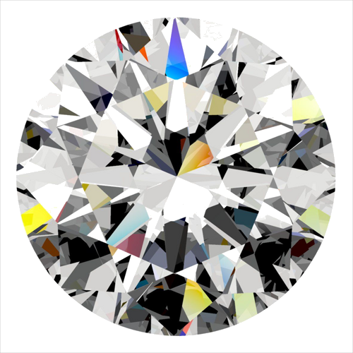 0.4 carat F-VS1 Excellent cut Natūralus Round Deimantas (1)