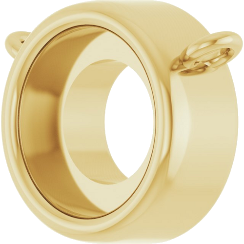 Pakabukas „Rose-Cut Bezel-Set“ 585 Geltonojo Aukso Round 5.7mm (2)