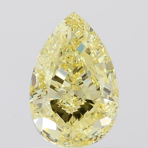 1.01 carat Fancy Light Yellow-VS1 Natūralus Pear Deimantas (1)