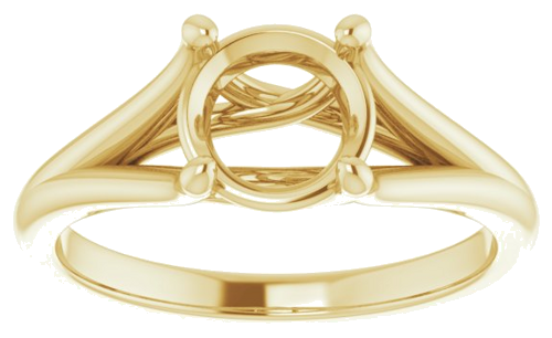 Sužadėtuvių Žiedas „Solitaire“ 14k yellow gold Round 7mm (3)