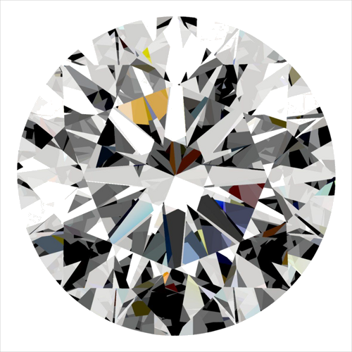 0.34 carat F-VS1 Excellent cut Natūralus Round Deimantas (1)