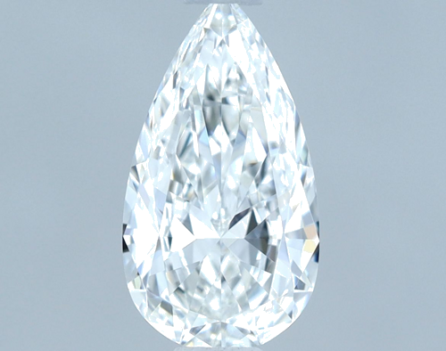 0.6 carat F-VVS1 Natūralus Pear Deimantas (1)