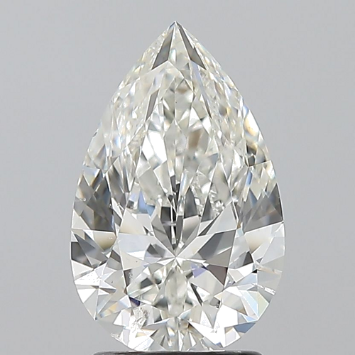 2.01 carat H-SI1 Natūralus Pear Deimantas (1)