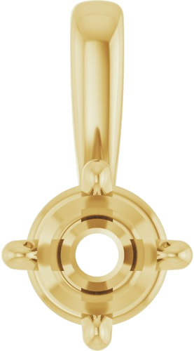 Pakabukas „Solitaire“ 14k yellow gold Round 3.5mm (1)