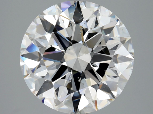 5.01 carat F-SI2 Excellent cut Natūralus Round Deimantas (1)