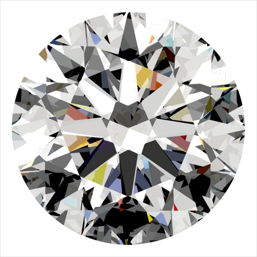 0.4 carat D-VS1 Excellent cut Natūralus Round Deimantas (1)