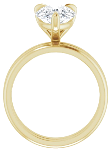 Sužadėtuvių Žiedas „Solitaire“ 10k yellow gold Pear 12mm x 8mm (7)