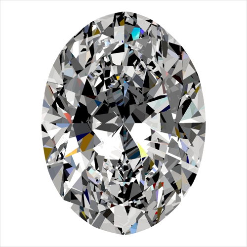 0.57 carat D-SI1 Natūralus Oval Deimantas (1)