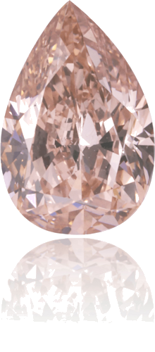 0.82 carat Fancy Brownish Orangey Pink-SI1 Natūralus Pear Deimantas (1)