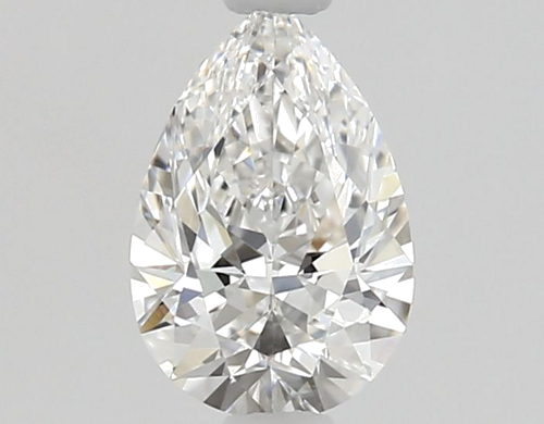 0.57 carat E-VVS1 Natūralus Pear Deimantas (1)