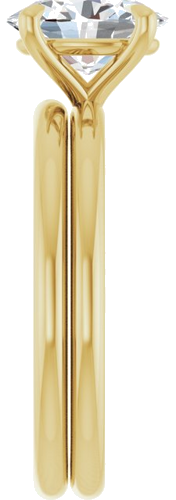 Sužadėtuvių Žiedas „Claw-Prong Solitaire“ 14k yellow gold Oval 8.5mm x 6.5mm (9)