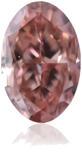 0.36 carat Fancy Intense Orangey Pink-VS2 Natūralus Oval Deimantas (1)