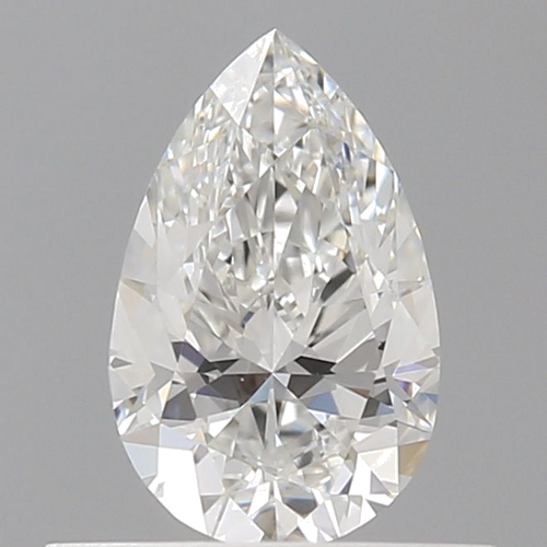 0.5 carat F-VVS2 Natūralus Pear Deimantas (1)