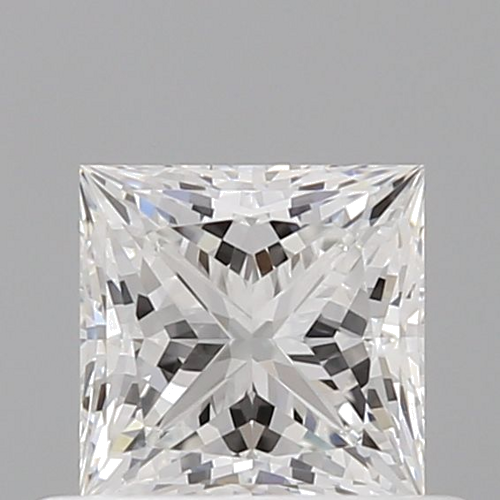 0.5 carat F-VVS2 Natūralus Princess Deimantas (1)