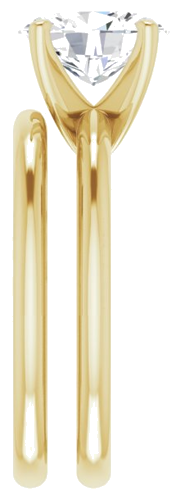 10K Yellow  9x7 mm Oval Solitaire Engagement Ring Mounting (9)