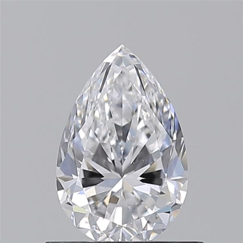 0.7 carat D-VS1 Natūralus Pear Deimantas (1)