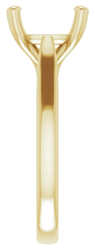 Sužadėtuvių Žiedas 14k yellow gold Cushion 9mm (4)