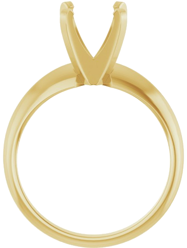 Sužadėtuvių Žiedas „Lightweight Solitaire“ 14k yellow gold Round 7.8mm x 8.6mm (2)