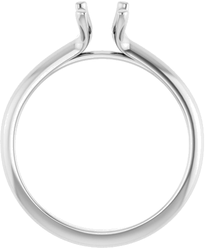 Sužadėtuvių Žiedas „Solitaire“ 14k white gold Emerald 7mm x 5mm (2)