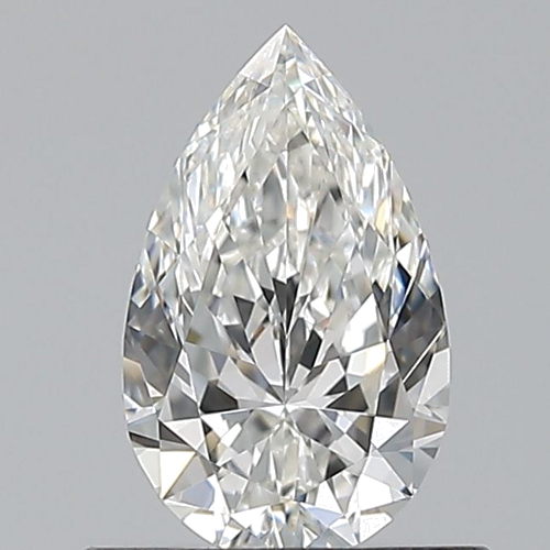 0.6 carat G-VS1 Natūralus Pear Deimantas (1)