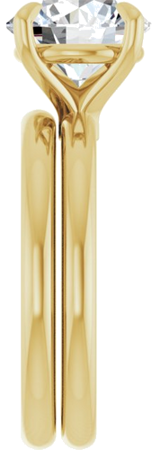 Sužadėtuvių Žiedas „Claw-Prong“ 14k yellow gold Round 9mm (9)