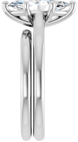 Sužadėtuvių Žiedas „Solitaire“ 417 Baltojo Aukso Marquise 12mm x 6mm (9)