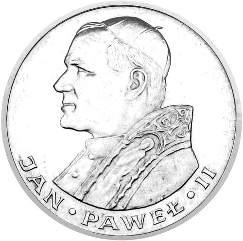 1000 Zlotys Pope John Paul II 1983 Poland silver coin (1)