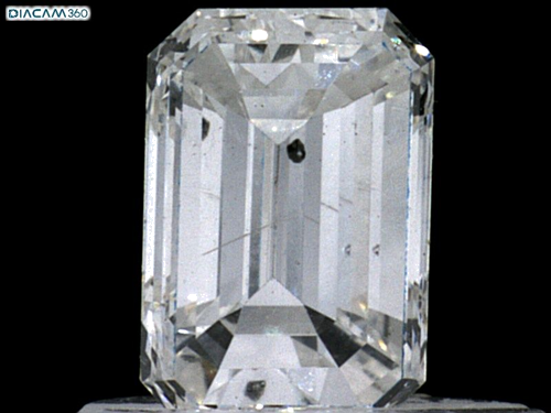 0.52 carat F-SI2 Natūralus Emerald Deimantas (1)