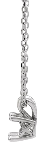 Pakabukas „Solitaire“ 14k white gold Round 4mm (2)