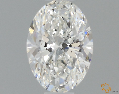 0.51 carat G-SI1 Natūralus Oval Deimantas (1)