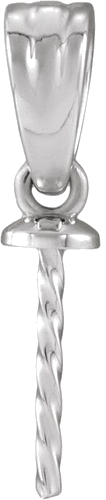 Pakabukas „Pearl“ 14k white gold Pearl 10mm (1)
