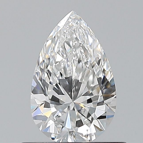 0.6 carat F-VS2 Natūralus Pear Deimantas (1)