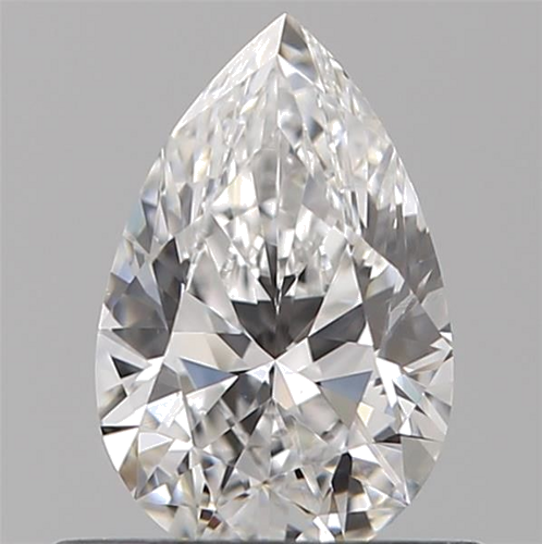 0.5 carat D-VS1 Natūralus Pear Deimantas (1)