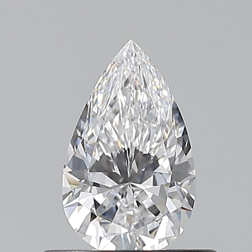 0.5 carat D-VVS2 Natūralus Pear Deimantas (1)