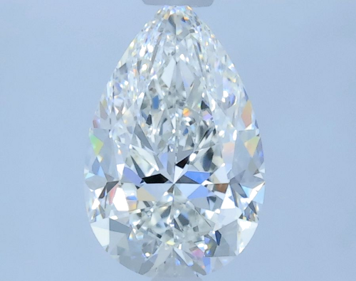 0.64 carat G-IF Natūralus Pear Deimantas (1)